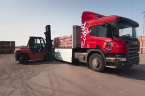 Погрузка кирпича
